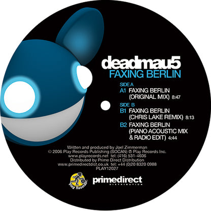 Deadmau5 - Faxing Berlin [12 Inch Vinyl, Play Records, Side B]