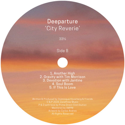 Deeparture - City Reverie [12 Inch Vinyl LP Album, Zerothree Records, Side B]