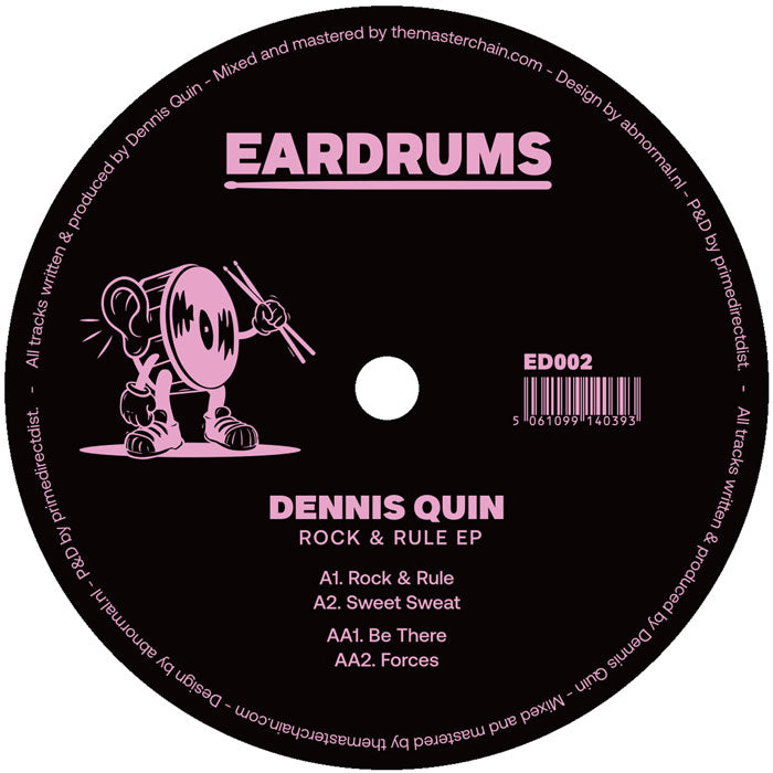 Dennis Quin - Rock & Rule [12 Inch Vinyl, Eardrums Records, Side B]