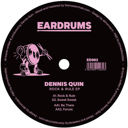 Dennis Quin - Rock & Rule [12 Inch Vinyl, Eardrums Records, Side B]
