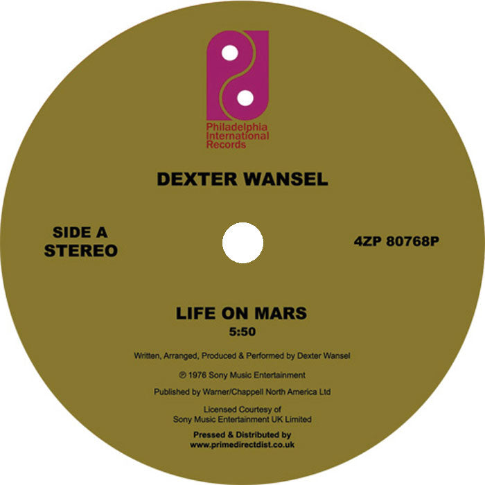 Dexter Wansel - Life On Mars / The Sweetest Pain [12 Inch Vinyl, Philadelphia International Records, Side A]