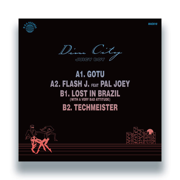 Dim City - Volume 1 (Juicy Boy) [12 Inch Vinyl, M.A.D Records, Make A Dance, Back Cover]