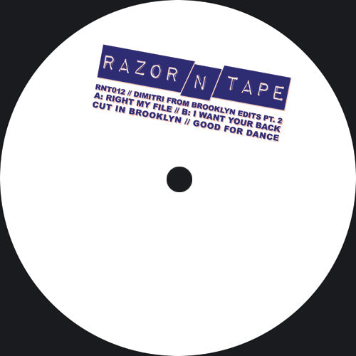 Dimitri From Brooklyn - Dimitri From Brooklyn Edits Pt. 2 [12 Inch Vinyl, Razor-N-Tape Records, Side A]