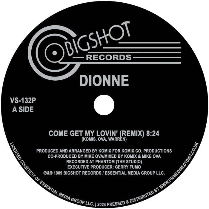 Dionne - Come Get My Lovin' [12 Inch Vinyl, Bigshot Records, Side A]