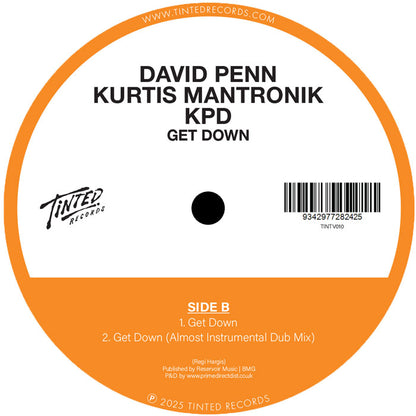 Dr Packer & Yogi / David Penn, Kurtis Mantronik & KPD - Heavy Vibes / Get Down [12 Inch Vinyl, Tinted Records, Side B]