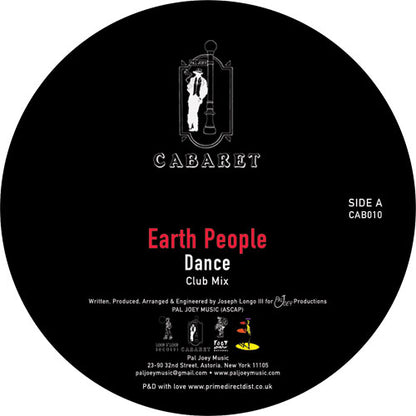Earth People - Dance - 12" Vinyl, Re-issue, Side A