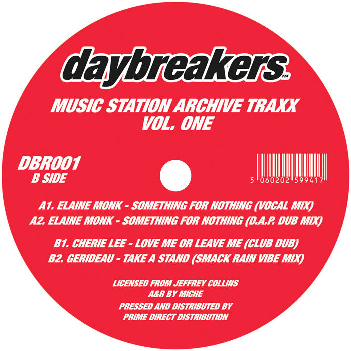 Elaine Monk / Cherie Lee / Gerideau - Music Station Archive Traxx vol. 1 - 12" Vinyl, Side B
