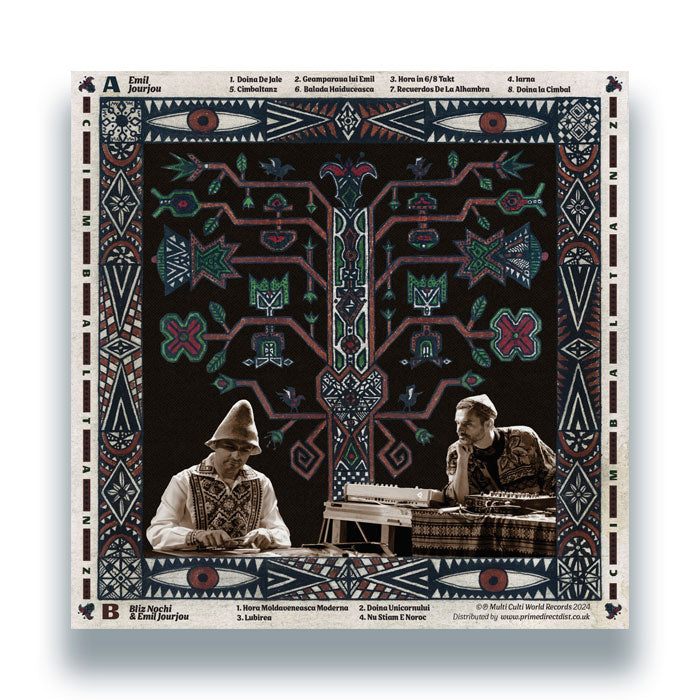 Emil Jourjou & Bliz Nochi - Cimbal Tanz [White 12" Vinyl LP, Multi Culti, Back Cover]