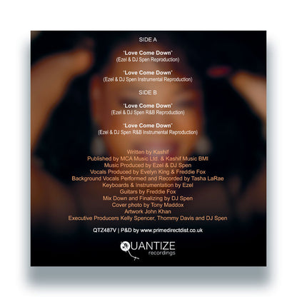 Evelyn ‘Champagne’ King - Love Come Down (Ezel & DJ Spen Reproduction) - 12" Vinyl, Back