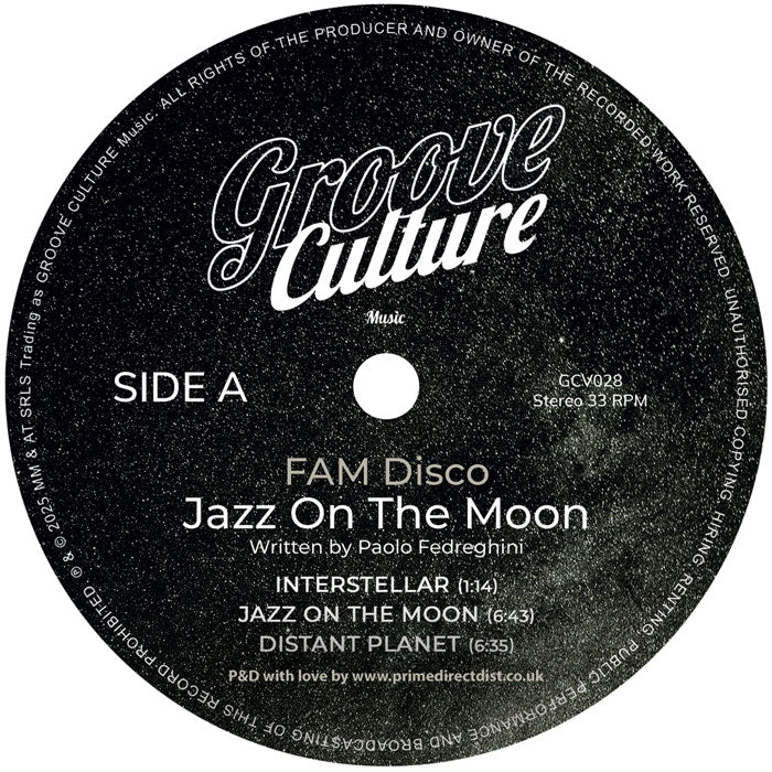 FAM Disco - Jazz On The Moon EP - 12" Vinyl LP, Side A