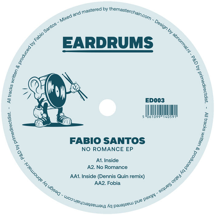 Fabio Santos - No Romance [12 Inch Vinyl, Eardrums, Side B]