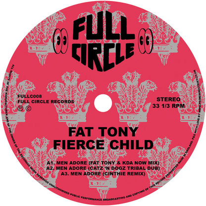 Fat Tony & Fierce Child - Men Adore (The Mixes) - 12" Vinyl, Side A