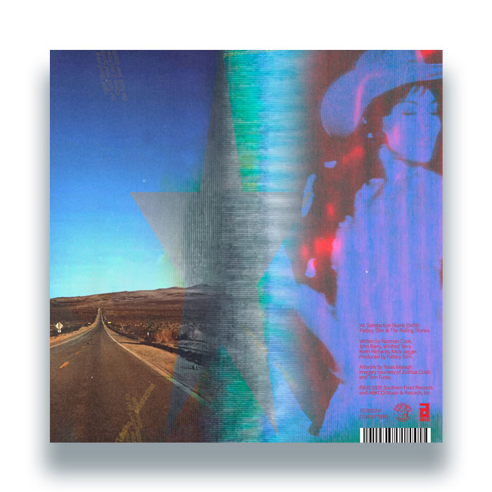 Fatboy Slim & The Rolling Stones - Satisfaction Skank [12 Inch Red Vinyl, Southern Fried Records, Back Cover]