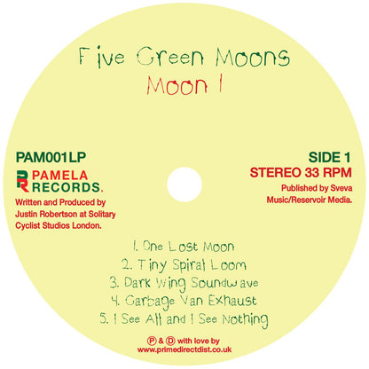 Five Green Moons - Moon 1 - 12" Vinyl LP, Trans Green, Side 1