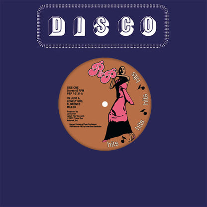 Florence Miller - I'm Just A Lonely Girl / The Groove I'm In [7 Inch Vinyl, P&P Records, Front Cover]