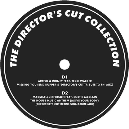 Frankie Knuckles & Eric Kupper - The Director’s Cut Collection [2x12" Double LP, SoSure Music, Transparent Black, Side D]