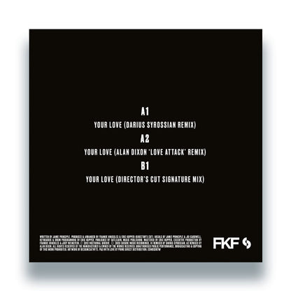 Frankie Knuckles Pres. Director's Cut feat. Jamie Principle - Your Love [12 Inch Clear Vinyl, SoSure Music, Back Cover]