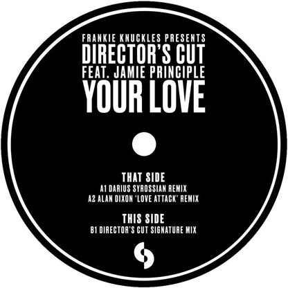 Frankie Knuckles Pres. Director's Cut feat. Jamie Principle - Your Love [12 Inch Clear Vinyl, SoSure Music, Side B]