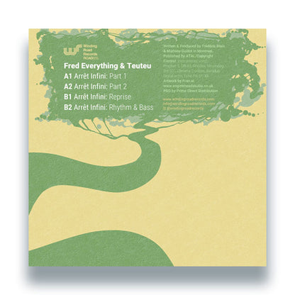 Fred Everything & Teuteu - Arrêt Infini [12 Inch Vinyl, Winding Road Records, Back Cover]