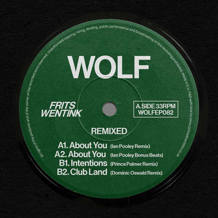 Frits Wentink - Remixed [12 Inch Vinyl, WOLF Music, Side A]