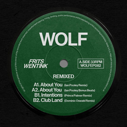 Frits Wentink - Remixed [12 Inch Vinyl, WOLF Music, Side A]