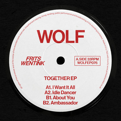 Frits Wentink - Together EP - 12" Vinyl, WOLF, Side A