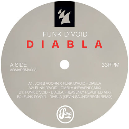 Funk D'void - Diabla [12 Inch Vinyl, Soma Quality Recordings, Armada Music, Side A]