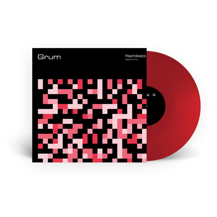GRUM - Heartbeats [12 Inch Red Vinyl, Deep State Records, Front Cover]