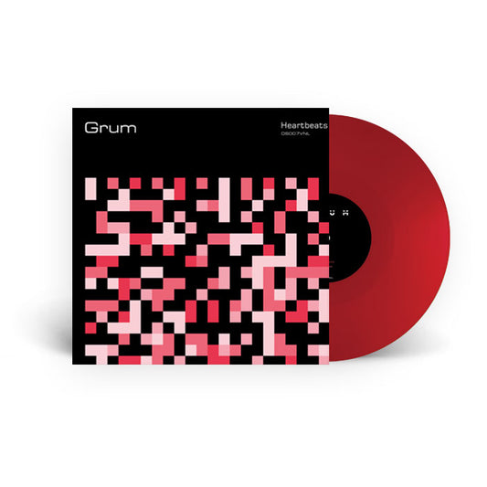 GRUM - Heartbeats [12 Inch Red Vinyl, Deep State Records, Front Cover]
