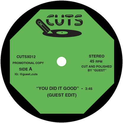 GUEST - GUEST MINI-EDITS No.8 [7 Inch Vinyl, CUTS Records, Side A]