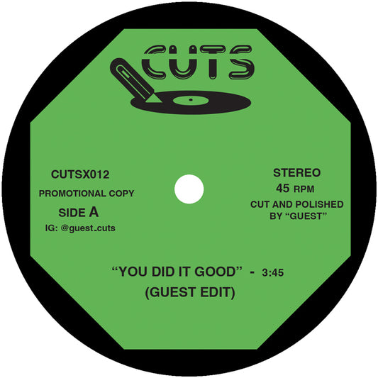 GUEST - GUEST MINI-EDITS No.8 [7 Inch Vinyl, CUTS Records, Side A]