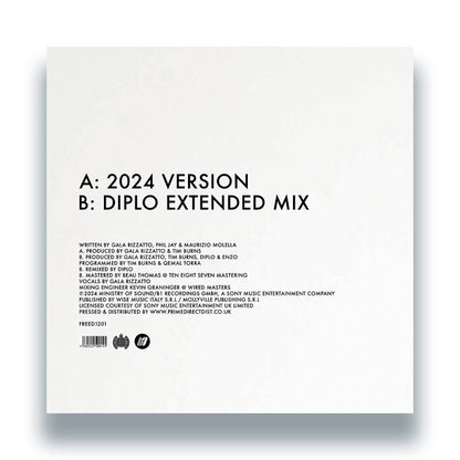 Gala - Freed From Desire - 2024 - Yellow Vinyl, Back Cover