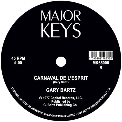 Gary Bartz - Music Is My Sanctuary / Carnaval De L'Esprit [12 Inch Vinyl, Major Keys Records, Side B]