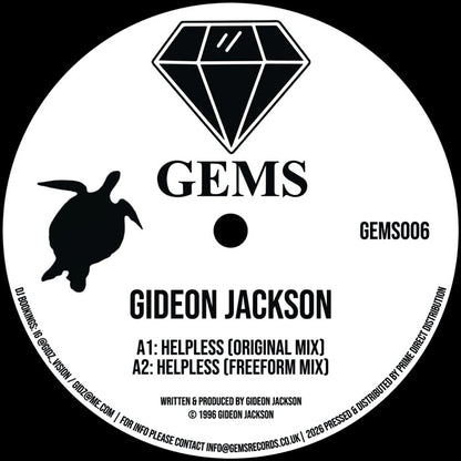 Gideon Jackson - Helpless / Sales In The Wind [12 Inch Vinyl, GEMS Records, Side A]