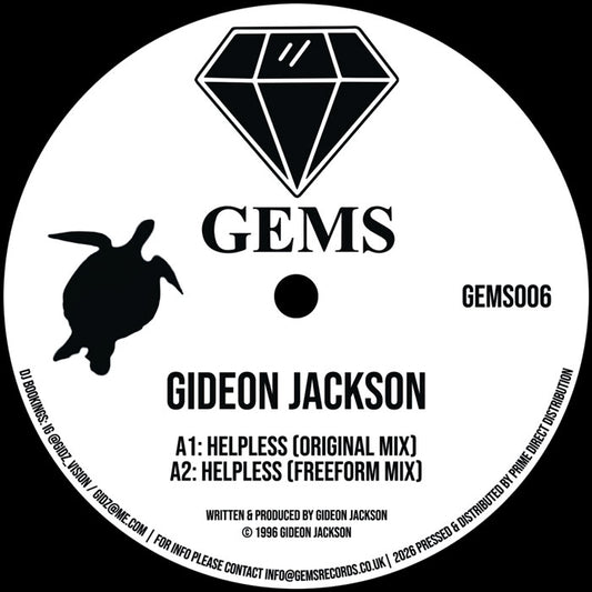 Gideon Jackson - Helpless / Sales In The Wind [12 Inch Vinyl, GEMS Records, Side A]
