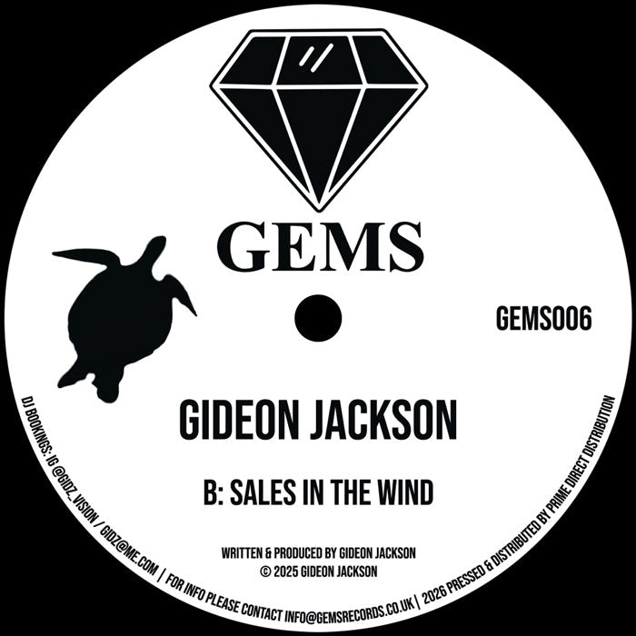 Gideon Jackson - Helpless / Sales In The Wind [12 Inch Vinyl, GEMS Records, Side B]