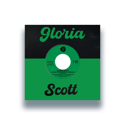 Gloria Scott - (A Case Of) Too Much Lovemakin' / What Am I Gonna Do [7 Inch Vinyl, Selector Series Records, Front Cover]