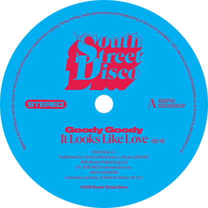 Goody Goody - It Looks Like Love / Super Jock [12 Inch Vinyl, South Street Disco, Side A]