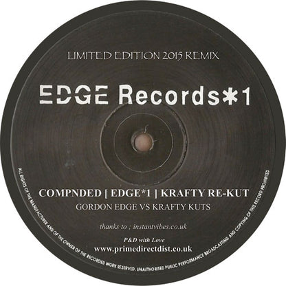 Gordon Edge - Compnded [EDGE*1] - 12" Vinyl, Side B