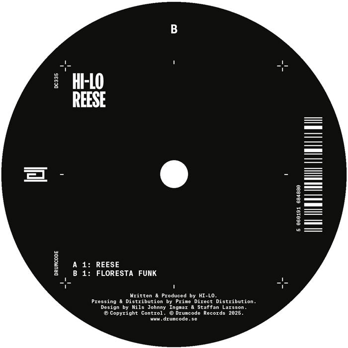 HI-LO - Reese [12 Inch Vinyl, Drumcode Records, Side B]