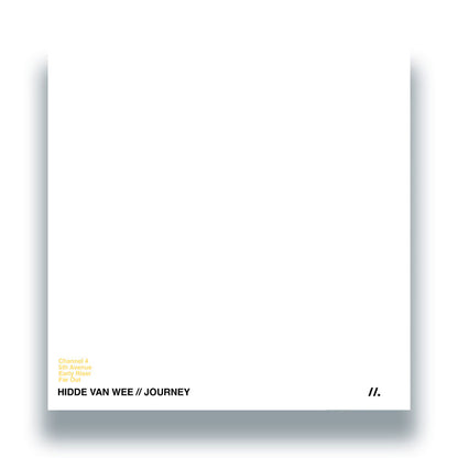 Hidde van Wee - Journey - 12" Vinyl - Back Cover