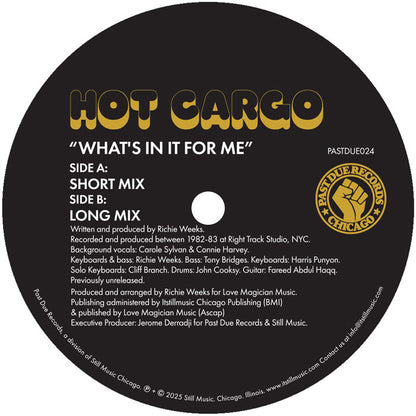 Hot Cargo - What's In It For Me [7 Inch Vinyl, Past Due Records, Side B]