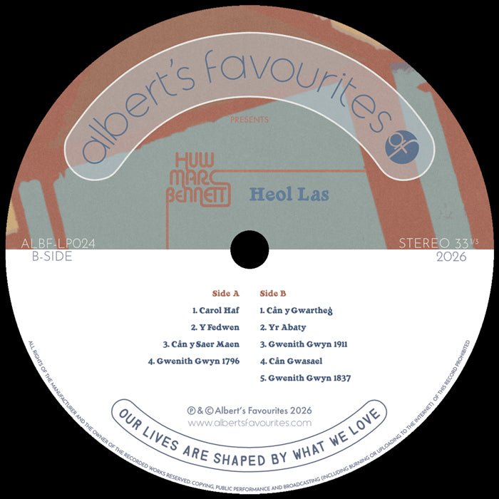 Huw Marc Bennett - Heol Las [12 Inch Vinyl LP, Albert's Favourites, Side B]