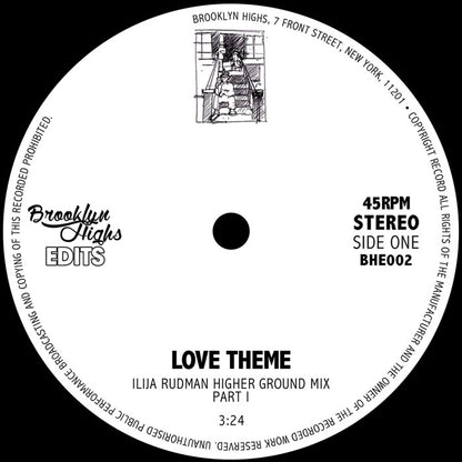 ISAAC - Love Theme - Ilija Rudman - Higher Ground Mixes - 7 Inch Vinyl, Side One