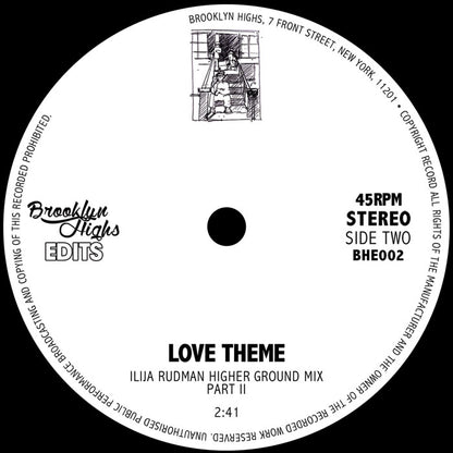 ISAAC - Love Theme - Ilija Rudman - Higher Ground Mixes - 7 Inch Vinyl, Side Two