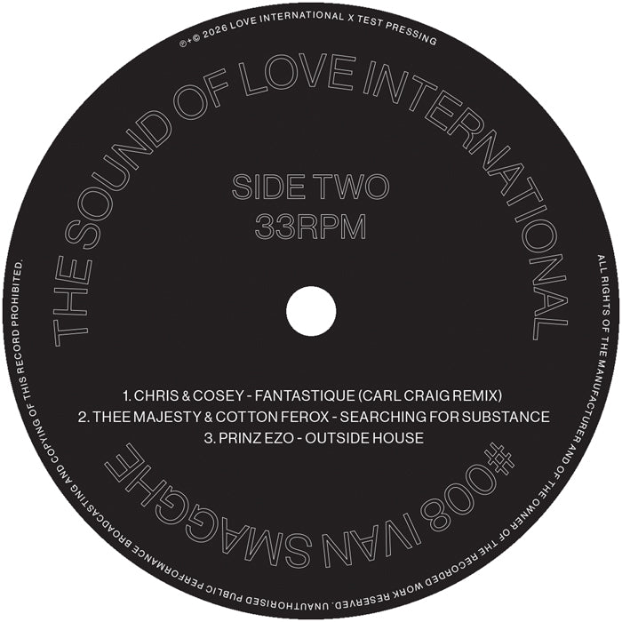 Ivan Smagghe presents…The Sound of Love International #008 [2x12 Inch Vinyl, Double LP, Love International X Test Pressing Records, Side Two]
