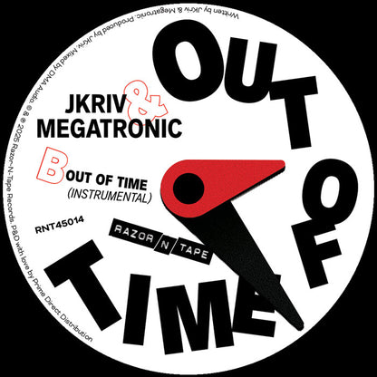 JKriv & Megatronic - Out of Time [7 Inch Vinyl, Razor-N-Tape 45, Side B]