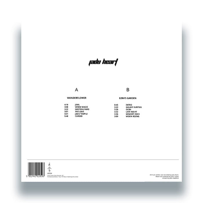 Jadu Heart - Wanderflower / Ezra's Garden [12 Inch Vinyl LP, Anchor Point Records, Back Cover]