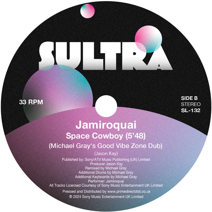 Jamiroquai - Space Cowboy (Michael Gray Mixes) [12 Inch Vinyl, Sultra Records, Side B]