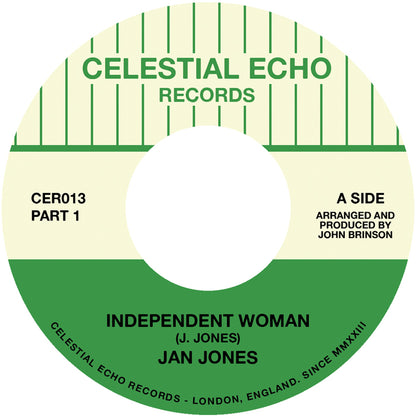 Jan Jones - Independent Woman (Parts 1 & 2) [7 Inch Vinyl, Celestial Echo Records, Side A]